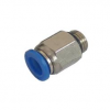 Inst. Plástico conector reto macho mm
